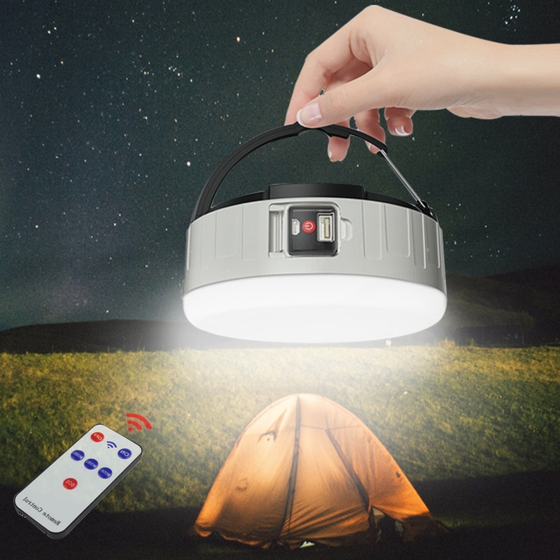 캠핑 라이트 태양 광 전원 랜턴 USB 충전식 Led 손전등 낚시 캠핑 용품 보조베터리 조명 야외 조명